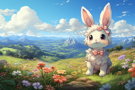 可爱的卡通小兔子图片