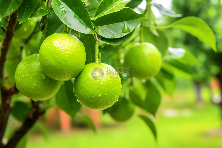 乡村农业种植的柑橘果园图片