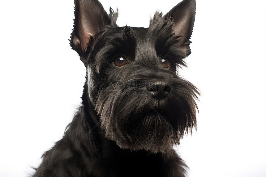 黑色皮毛的宠物狗狗图片