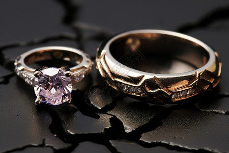 奢华时尚的钻石戒指图片