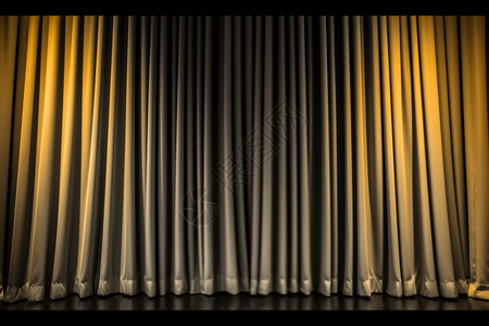 明黄与黑色交错的舞台布景背景图片