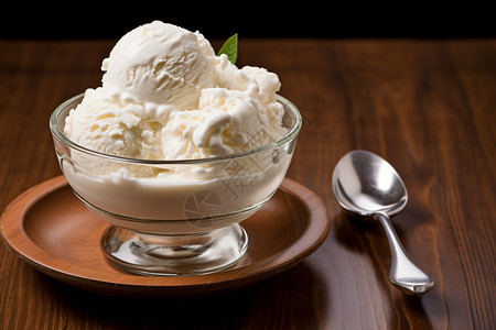 碗里的冰淇淋图片