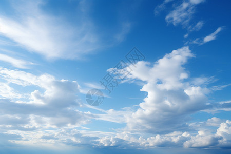 蓝色漂浮装饰装饰蓝天的云朵背景
