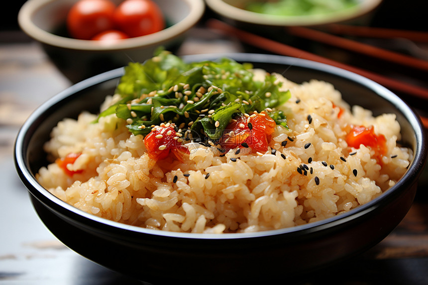 一碗炒米饭图片