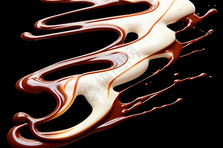 白巧克力液体图片