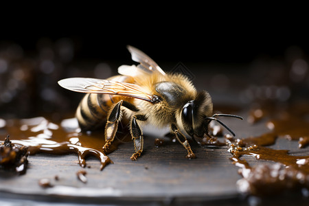 蜜蜂与自然的和谐共生图片