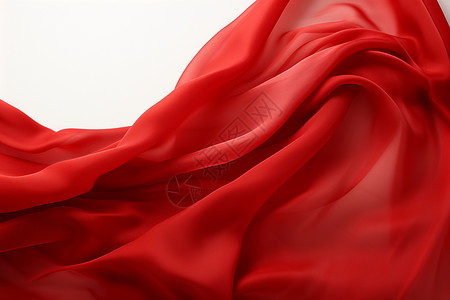 红丝绸的飘动背景图片