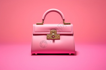 粉色包包素材粉红少女的手提包背景