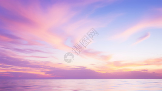 紫色风景美丽的紫色天空背景