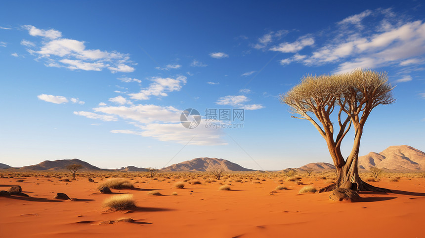 沙漠中的植物图片