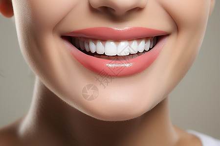 微笑女人的牙齿图片