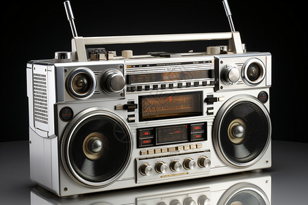 收音机天线古董收音机背景