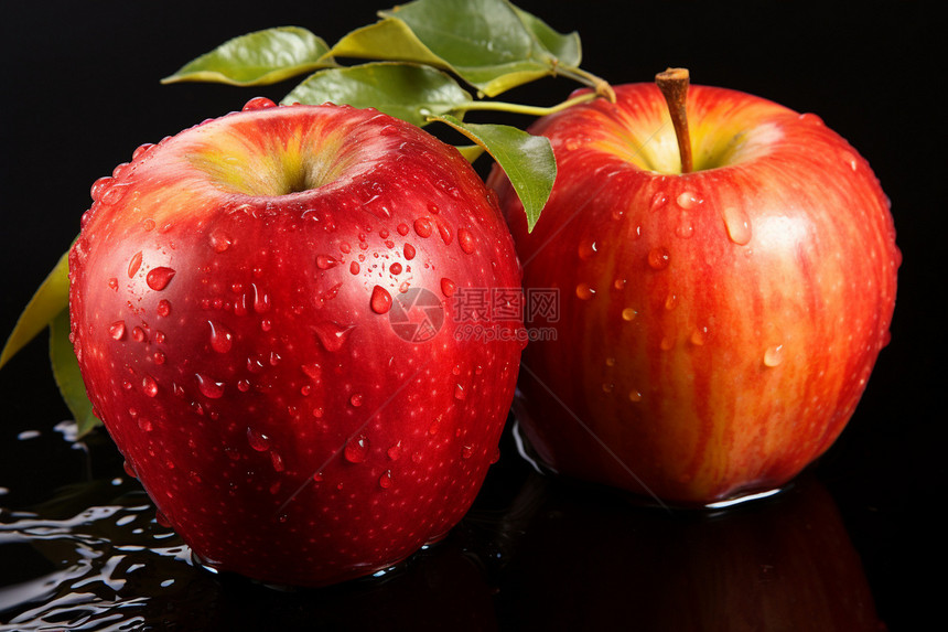 两个苹果图片