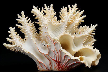珊瑚工艺品美丽的珊瑚纪念品背景