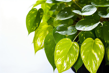 热带绿色的植物背景图片