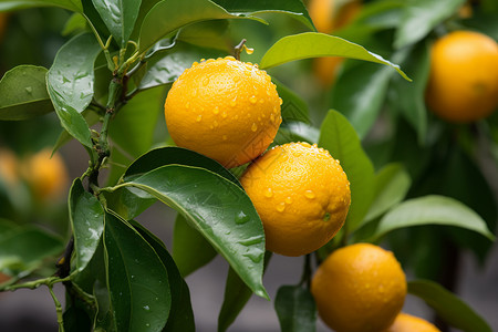 丰收季节的橙子图片