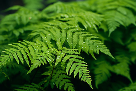 微观的雨林蕨类植物图片