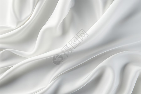 白色波纹丝绸背景图片