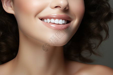 女人洁白健康的牙齿图片