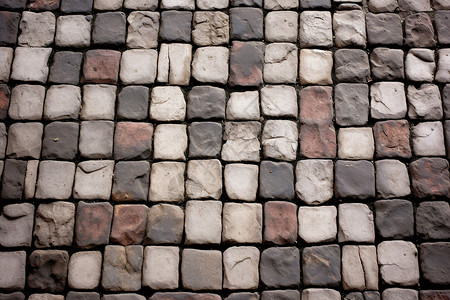 传统的方形砖石地面图片