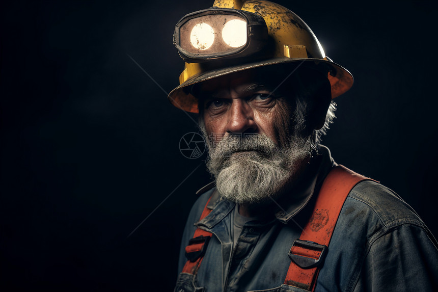 矿山下工作的工人图片