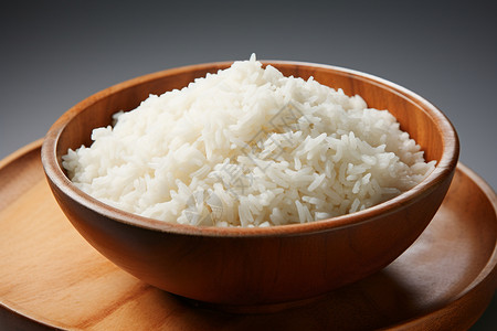新鲜煮制的大米饭高清图片