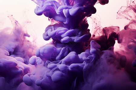 紫色的烟雾图片