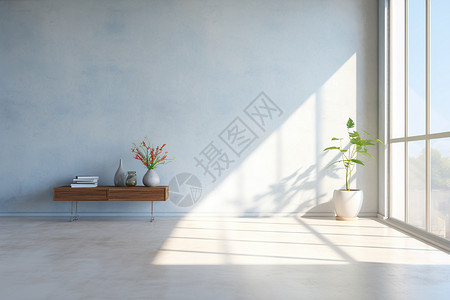 水泥墙贴图阳光照射的窗子背景