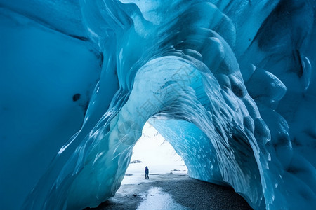 冰洞隧道图片