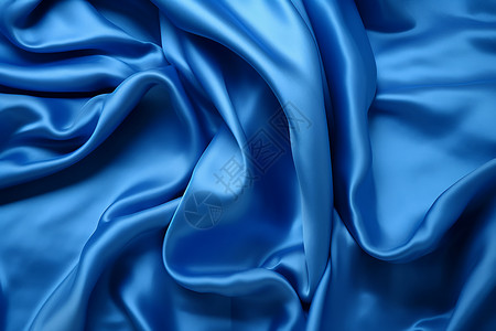 蓝色柔丝丝绸之美背景图片