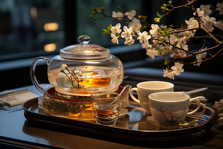 精美的中式传统茶具图片