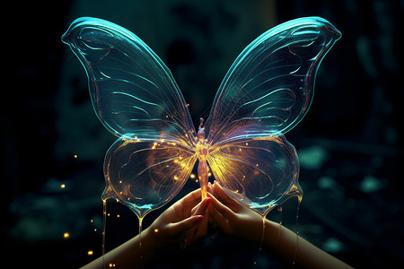 梦幻仙境中的蝴蝶图片