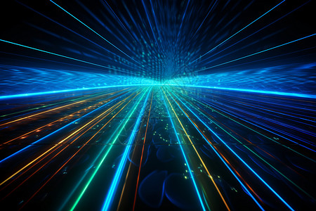 未来主义激光隧道背景图片