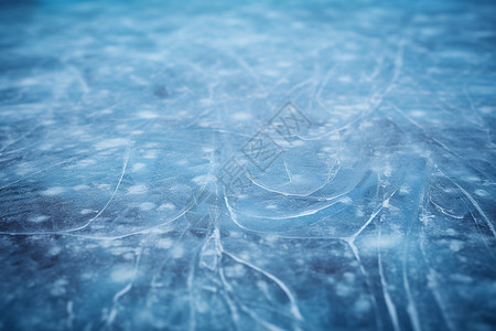 冬季破裂的冰面图片