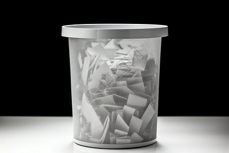 纸分类和素材办公室回收的垃圾背景