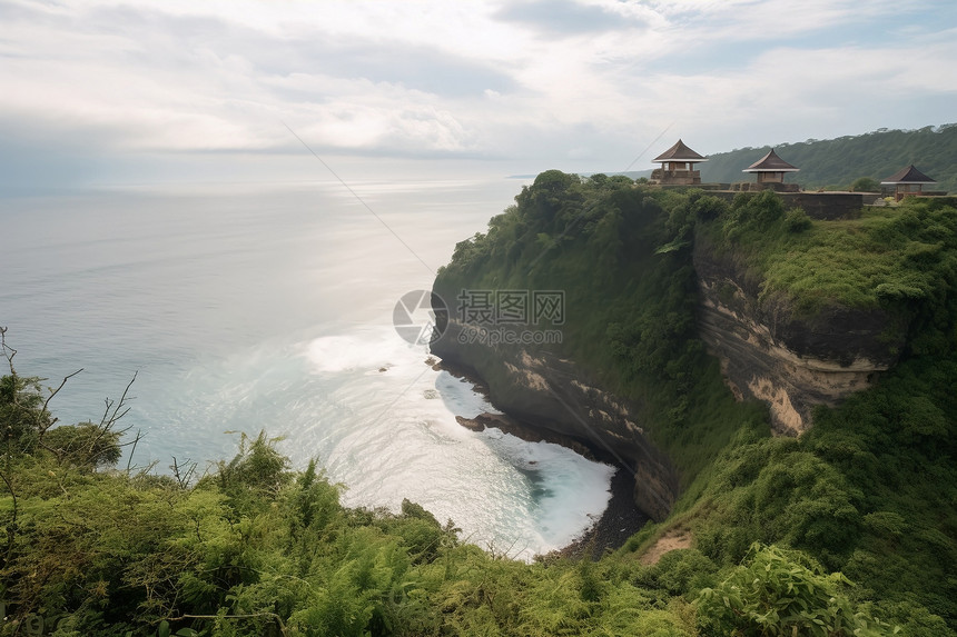 美丽的悬崖海岛图片