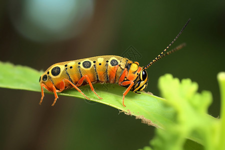 化蝶的幼虫自然化蝶高清图片