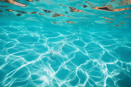 碧蓝的泳池背景图片
