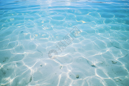 清澈的海水背景图片
