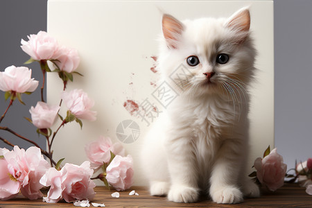 可爱的小猫咪背景图片