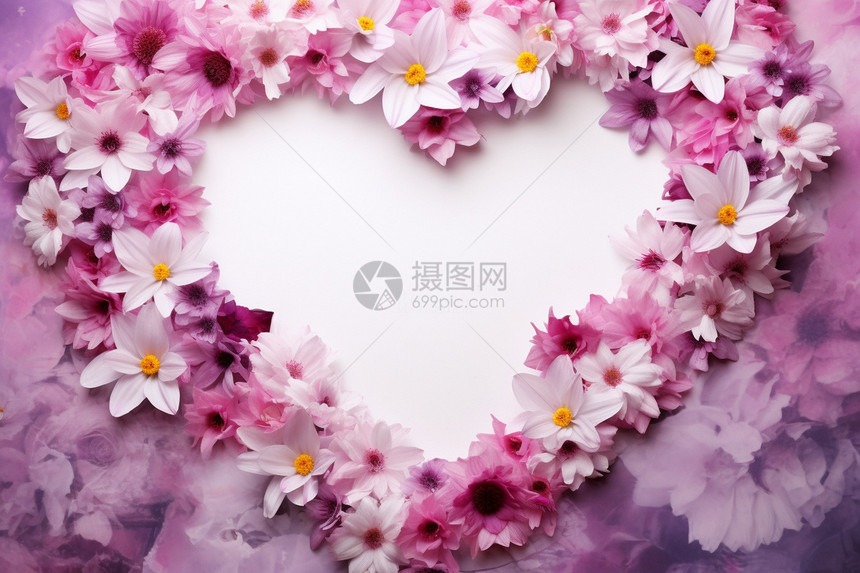 浪漫的鲜花背景图片