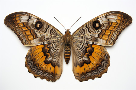黄色花蝴蝶翅膀斑斓的花蝴蝶背景