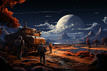 火星的任务背景图片