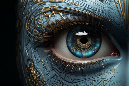 人类机械人瞳孔图片