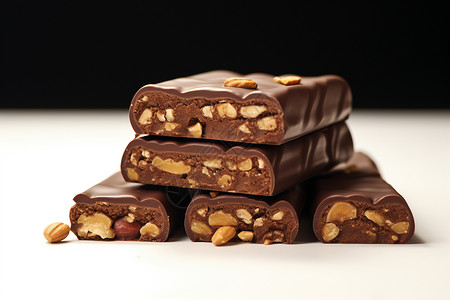 香醇巧克力传单美味的巧克力棒背景