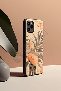 花卉时尚设计的手机壳背景图片
