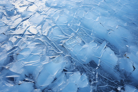 贝加尔湖的冰面图片