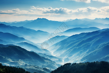 山间的美丽风景图片