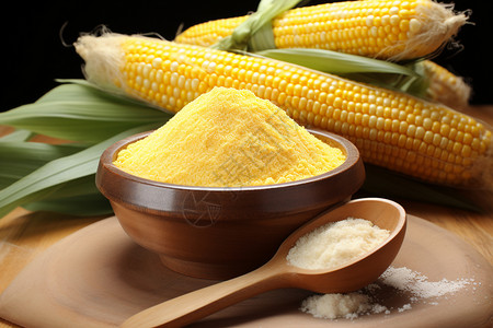 黄色的玉米面背景图片