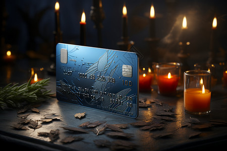 吃饭结账现代的银行卡设计图片